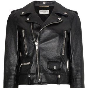 SAINT LAURENT LEATHER JACKET 38FR (YSL)